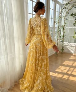 Teuta matoshi-Citrine Breeze Gown
