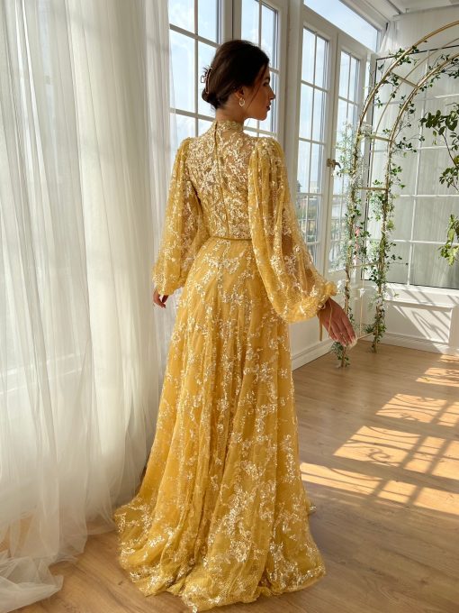 Teuta matoshi-Citrine Breeze Gown