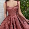Teuta matoshi-Rose Gold Opera Gown