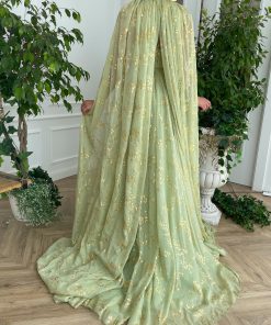 Teuta matoshi-Summer Vine Capelet Gown