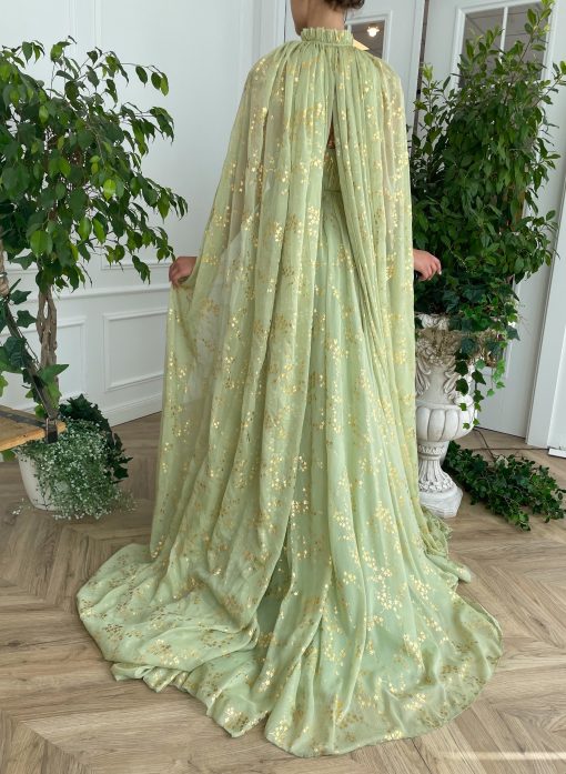 Teuta matoshi-Summer Vine Capelet Gown