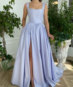 Teuta matoshi-Periwinkle Skies Corset Gown