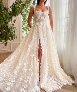 Teuta matoshi-Gerbera Floral Enchantment Gown