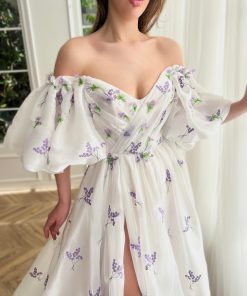 Teuta matoshi-Timeless Ivory Organza Gown 2