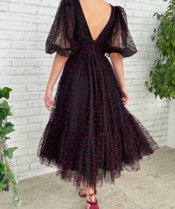 Teuta matoshi-Fluttering Hearts Midi Dress 2