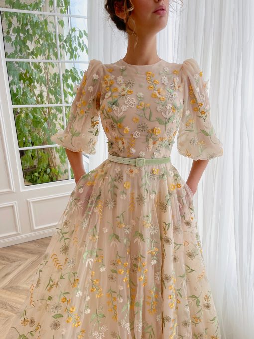 Teuta matoshi-Whimsical Flora Gown
