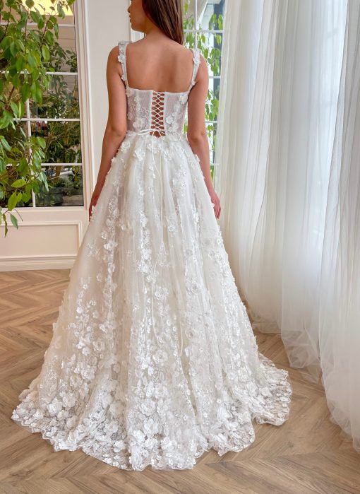 Teuta matoshi-Gerbera Floral Enchantment Gown - Image 2