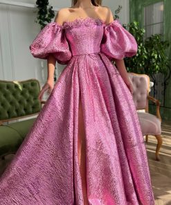Teuta matoshi-Daydream Candy Brocade Gown 2