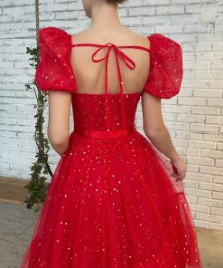Teuta matoshi-Scarlet Stargazer Dress 2