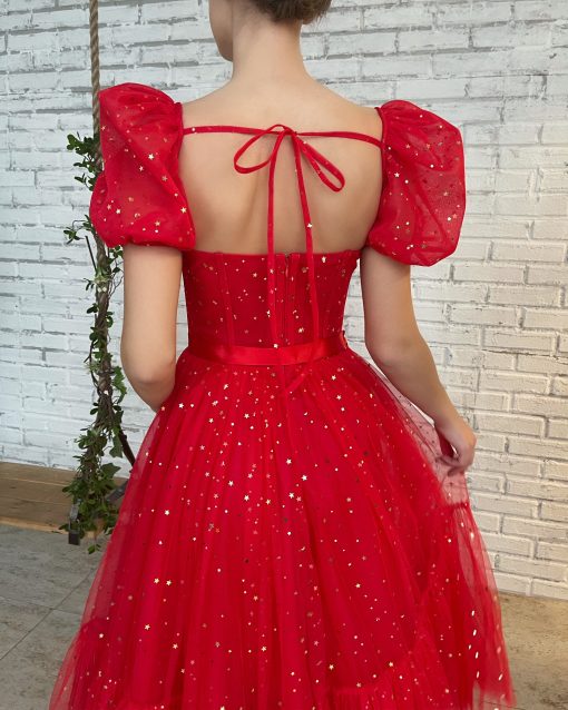 Teuta matoshi-Scarlet Stargazer Dress - Image 2