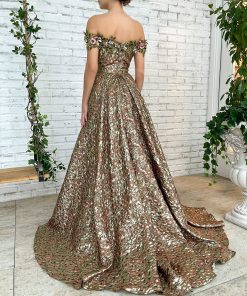Teuta matoshi-Enchanted Copper Lily Gown 2