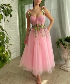 Teuta matoshi-Candy Floss Garden Midi Dress