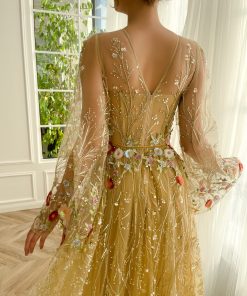 Teuta matoshi-Gilded Glamour Gown 2