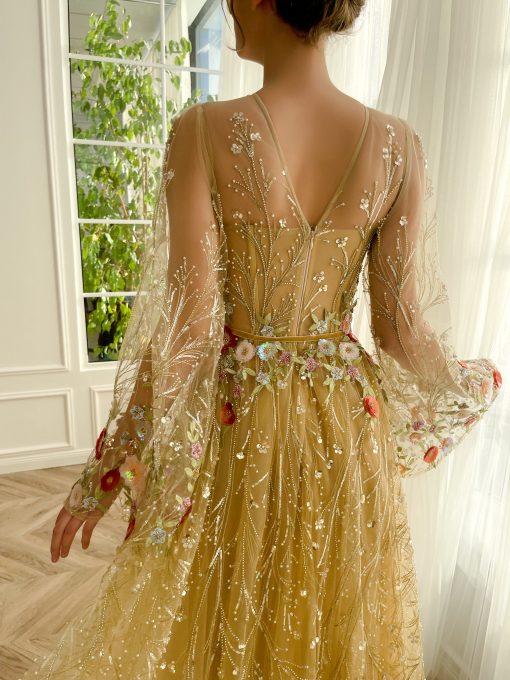 Teuta matoshi-Gilded Glamour Gown - Image 2