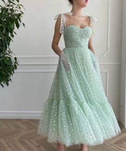 Teuta matoshi-Mint Hearty Dress