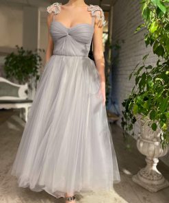Teuta matoshi-Sable Draped Dress