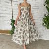 Teuta matoshi-Flowery Filigree Corset Dress