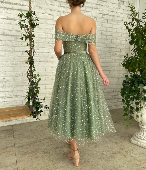 Teuta matoshi-Mint Frost Midi Dress - Image 2