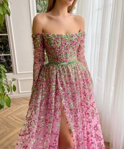 Teuta matoshi-Pink Elysian Elegance Gown