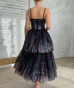Teuta matoshi-Rainbow Constellation Midi Dress 2