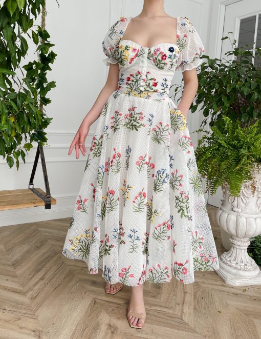 Teuta matoshi-The Wildflowers Two-piece Dress