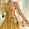 Teuta matoshi-Gilded Glamour Gown