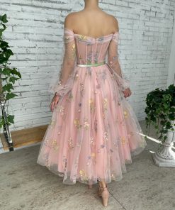 Teuta matoshi-Pastel Castle Off the Shoulder Dress 2