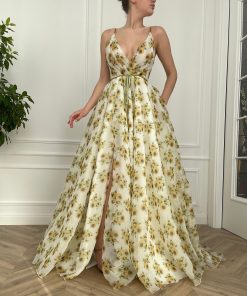 Teuta matoshi-Sunflower Organza Gown 2