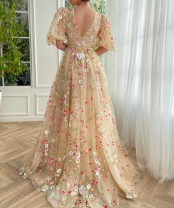 Teuta matoshi-Floral Lace Bliss Gown 2