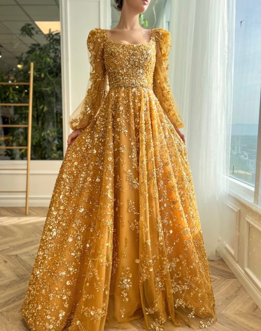 Teuta matoshi-Marigold Reverie Gown