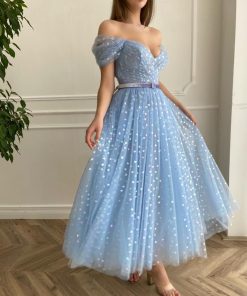 Teuta matoshi-Blue Hearty Dress