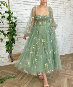 Teuta matoshi-Flourishing Meadow Corset Dress