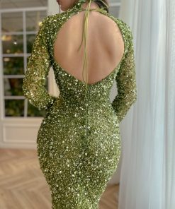 Teuta matoshi-Ivy Céladon Gown 2