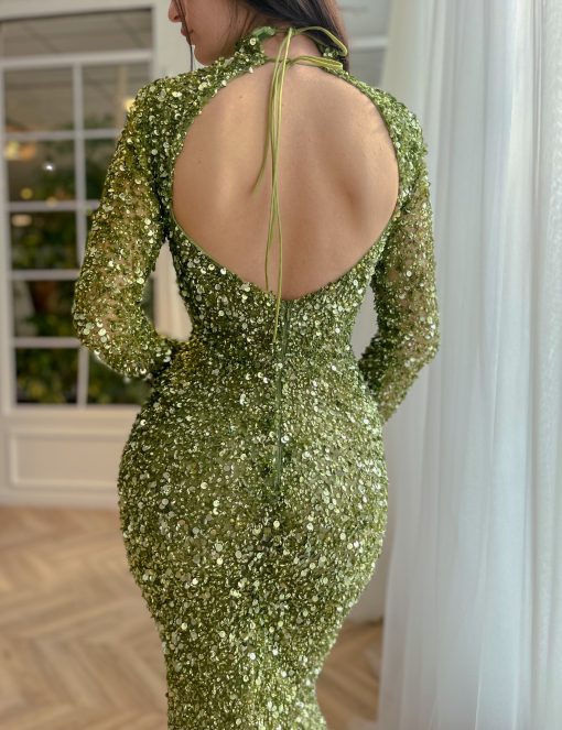 Teuta matoshi-Ivy Céladon Gown - Image 2