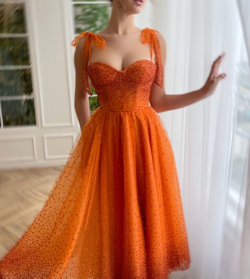 Teuta matoshi-Igniting Embers Gown