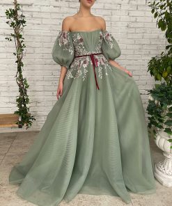 Teuta matoshi-Wintergreen Corset Gown 2