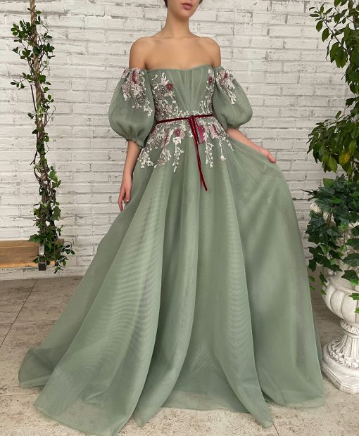 Teuta matoshi-Wintergreen Corset Gown - Image 2