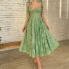 Teuta matoshi-Wintergreen Lace Gown