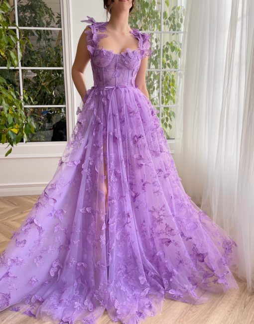 Teuta matoshi-Whimsical Flutter Gown