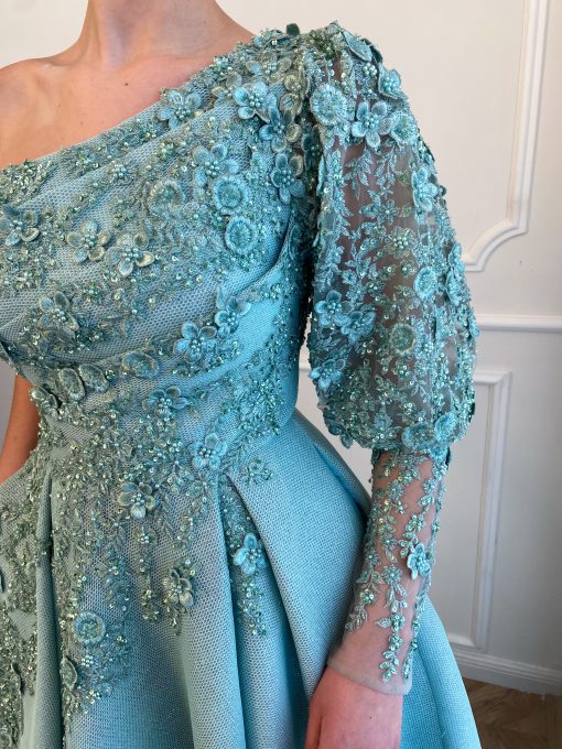 Teuta matoshi-Cerulean Skies Gown