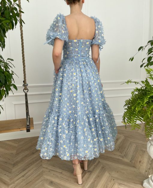 Teuta matoshi-Baby Blue Daisy Dress - Image 2