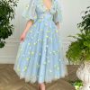 Teuta matoshi-Yellow Brick Road Ruffle Midi Dress 3