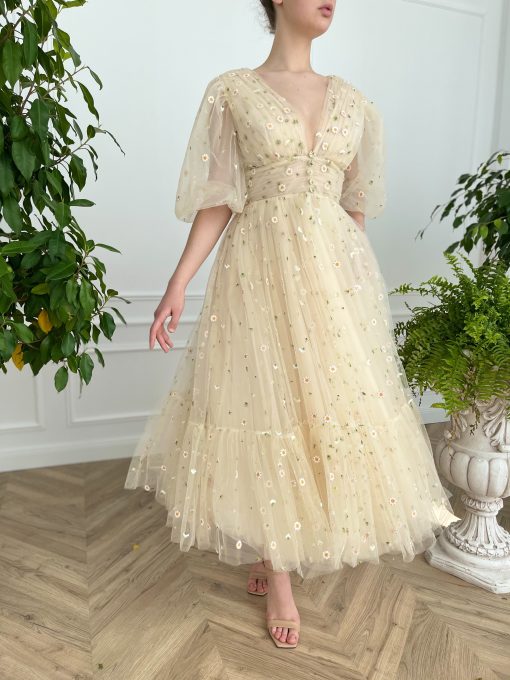 Teuta matoshi-Sea of Daisies Dress
