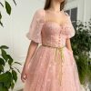 Teuta matoshi-Gerbera Pink Dress