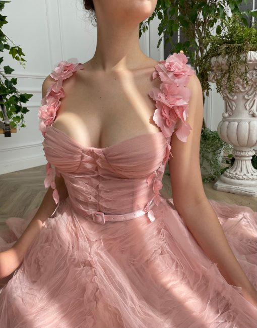 Teuta matoshi-Peach Parfait Dress - Image 2