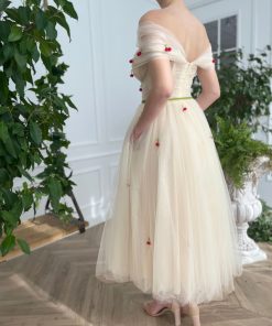 Teuta matoshi-Cherry Ivory Dress 2