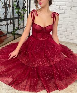 Teuta matoshi-Poinsettia Dress
