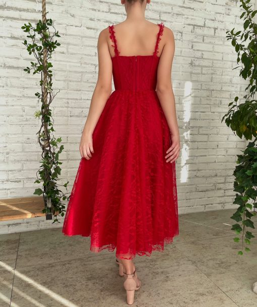 Teuta matoshi-Scarlet Rose Garden Gown - Image 2
