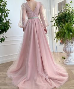 Teuta matoshi-Primrose Pastel Pink Gown 2