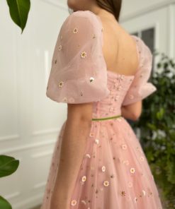Teuta matoshi-Gerbera Pink Dress 2